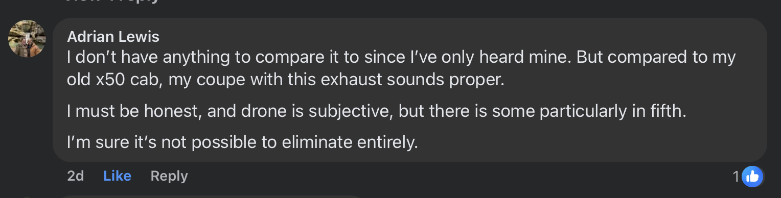 Owner review 1